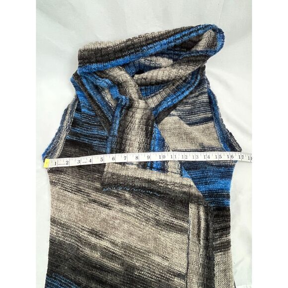 Anthropologie Moth Open Knit Cardigan Sweater Long Striped Duster XS/S Western - Picture 10 of 12